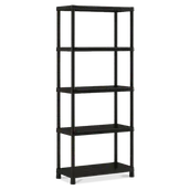 Szafy i regały magazynowe - KIS KIS PLUS 80/5 Regal 80x40x187cm, czarny - miniaturka - grafika 1