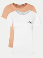 Koszulki i topy damskie - Calvin Klein Jeans Komplet 2 t-shirtów J20J219734 Kolorowy Slim Fit - miniaturka - grafika 1