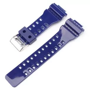 Opaska Pasek Bransoleta Smooth Casio G-Shock Ga-100 Ga-110 Gd-100 G-8900 Granatowa Glossy - Akcesoria do smartwatchy - miniaturka - grafika 1