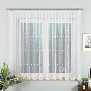 Firanka haftowana z wzorem po - Firany - miniaturka - grafika 1