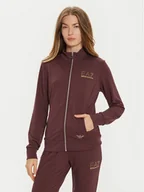 Bluzy damskie - EA7 Emporio Armani Bluza 8NTM43 TJ9RZ 1755 Brązowy Regular Fit - miniaturka - grafika 1