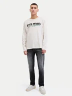 Spodnie męskie - Jack & Jones Jeansy Glenn 12289778 Czarny Slim Fit - miniaturka - grafika 1