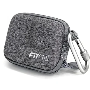 FitStill Mini etui ochronne w szare paski do Go Pro Hero 12/11/10/9/8/7/(2018)/6/5 Black torba podróżna z twardą skorupą do DJI Osmo Action 1, Campark, kamery sportowej YI itp. - Torby podróżne - miniaturka - grafika 1