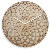 Zegary - Nextime Zegar ścienny (beżowy) Sun Large - miniaturka - grafika 1