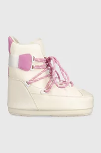 Moon Boot śniegowce SNEAKER MID kolor beżowy 14028200.002 - Śniegowce damskie - miniaturka - grafika 1