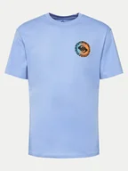 Koszulki męskie - Quiksilver T-Shirt Long Fade EQYZT07670 Niebieski Regular Fit - miniaturka - grafika 1