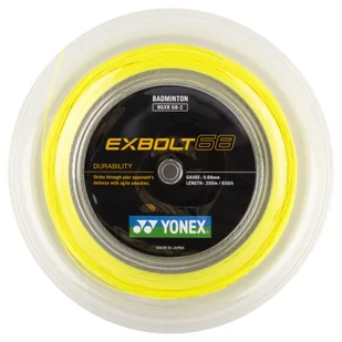 Naciąg rakiety do badmintona Yonex  Exbolt 68 Yellow (200 m) - Tenis ziemny - miniaturka - grafika 1