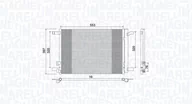 Akcesoria do klimatyzacji i ogrzewania - Skraplacz, klimatyzacja Magneti Marelli 350203964000 - miniaturka - grafika 1