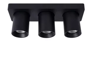 Lucide NIGEL Czarny LED 3x5W DIM ściemnialny CRI95 3xGU10 Spot 09929/15/30 - Lampy sufitowe - miniaturka - grafika 1