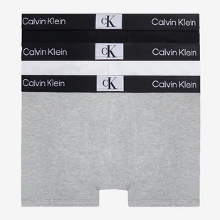 Zestaw majtek bokserek męskich bawełnianych Calvin Klein Underwear 000NB3528A-6H3 XL 3 szt. Szary/Czarny/Biały (8720107557819) - Majtki męskie - miniaturka - grafika 1