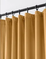 Zasłony - Zasłona Welurowa Na Taśmie 140X270 Mustard Zaciemniająca - miniaturka - grafika 1