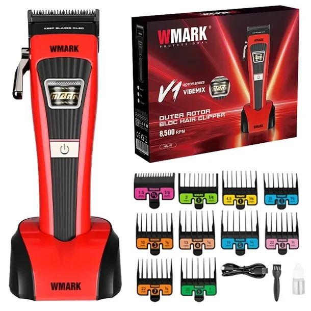 Maszynka do strzyżenia włosów Czerwona Red NG-V1R WMARK