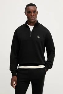 Lacoste bluza bawełniana męska kolor czarny gładka SH9774 - Bluzy męskie - miniaturka - grafika 1