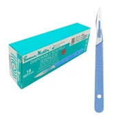 Meble i wyposażenie gabinetów medycznych - Skalpel chirurgiczny 18 sterylny 10szt stal nierdzewna Swann-Morton - miniaturka - grafika 1