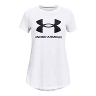 Koszulki dla dziewczynek - Koszulka dziewczęca Under Armour Live Sportstyle Graphic SS - miniaturka - grafika 1
