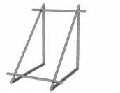 Akcesoria do kolektorów i fotowoltaiki - Zestaw montażowy 1 X kolektor płytowy Weber 2.0 na dach płaski - miniaturka - grafika 1