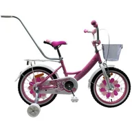 Rowery - Rower dziecięcy GERMINA BMX 16 cali dla dziewczynki Różowy - miniaturka - grafika 1