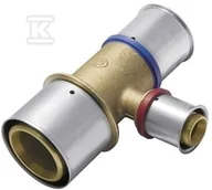 Łączniki, trójniki, kształtki - Trójnik KAN-therm Press z pierścieniem zaprasowywanym 50x4/20x2/50x4 - miniaturka - grafika 1