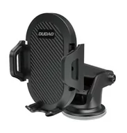 Akcesoria rowerowe - Uchwyt samochodowy teleskopowy grawitacyjny na szybę deskę rozdzielczą czarny Dudao F2S black - miniaturka - grafika 1