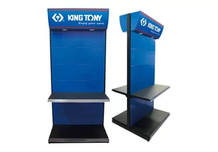 DWUSTRONNY REGAŁ EKSPOZYCYJNY Z PODŚWIETLENIEM "KING-TONY" 1000 x 960 x 2200mm King Tony - Manekiny wystawowe DWUSTRONNY REGAŁ EKSPOZYCYJNY Z PODŚWIETLENIEM "KING-TONY" 1000 x 960 x 2200mm King Tony - Manekiny wystawowe - miniaturka - grafika 1