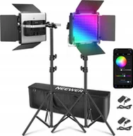 Lampy studyjne - Zestaw Oświetleniowy Studyjny 2x Lampa Wrota Rgb 50w 3200-5600k + 2x Statyw / Rgb 660pro Ii - miniaturka - grafika 1