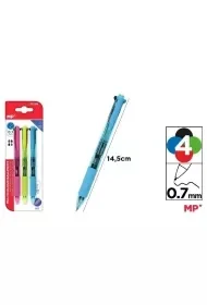 Długopis 4-kolorowy 0.7mm 3szt - Długopisy - miniaturka - grafika 1