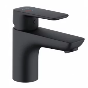 KLUDI 403893975 PURE&STYLE jednouchwytowa bateria umywalkowa 75, bez zestawu odpł.; EcoPlus; czarny mat - Baterie umywalkowe - miniaturka - grafika 1