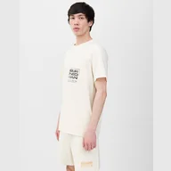 Koszulki męskie - T-shirt 4F 4FWSS24TTSHM1284 83S beżowy XXXL - miniaturka - grafika 1