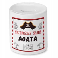 Skarbonki - Skarbonka 330 ml Dla Agaty Córki Dziecka Prezent z Nadrukiem ze Zdjęciem - miniaturka - grafika 1