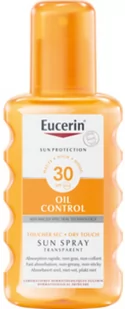 Eucerin Eucerin Sun Spray Transparent SPF30 - spray do opalania 200ml 200 ml - Balsamy i kremy do opalania - miniaturka - grafika 1
