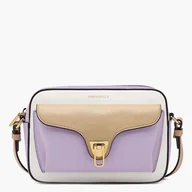 Torebki damskie - Damska torba na ramię typu cross-body ze skóry naturalnej Coccinelle BEAT SOFT TRIC E1MQ2150201M80 Beżowa (8059978536303) - miniaturka - grafika 1