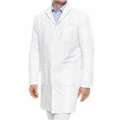 Odzież robocza - FARTUCH MEDYCZNY LABORATORYJNY MĘSKI BIAŁY KITEL PRODUKT POLSKI 2XL - miniaturka - grafika 1