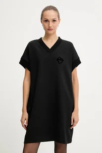 Iceberg sukienka kolor czarny mini oversize H011 6331 - Sukienki - miniaturka - grafika 1