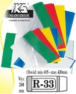 Szkolne artykuły papiernicze - Okładka książkowa regulowana R-33 (10szt) IKS - miniaturka - grafika 1