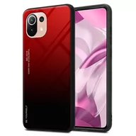 Etui i futerały do telefonów - Pokrowiec Do Xiaomi Mi 11 LITE (4G / 5G) / 11 LITE NE Etui w CZERWONO - CZARNY TPU Obudowa Case Cover Plecki Ochronny Cadorabo - miniaturka - grafika 1