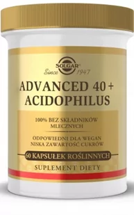 Solgar Advanced 40+ Acidophilus 60 kapsułek - Suplementy naturalne - miniaturka - grafika 1