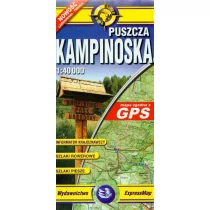 ExpressMap praca zbiorowa comfort! map Puszcza Kampinoska. Laminowana mapa turystyczna 1:40 000 - Atlasy i mapy - miniaturka - grafika 1