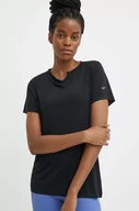 Koszulki sportowe damskie - Reebok t-shirt treningowy Active Collective Chill+ Dreamblend kolor czarny 100075383 - miniaturka - grafika 1