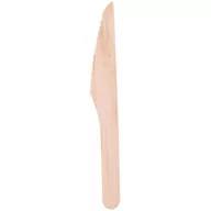 Naczynia i sztućce jednorazowe - Cuisine Elegance - Noże drewniane jednorazowe 12 szt. - miniaturka - grafika 1