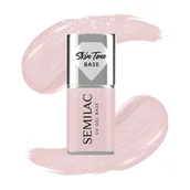 Żele do paznokci - Semilac Baza do lakierów hybrydowych Skin Tone Cover Base, Glitter Beige - miniaturka - grafika 1