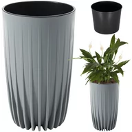 Donice - Donica wysoka MIRA 300 - szary LA983-27 Lamela - miniaturka - grafika 1