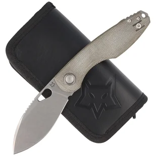 Nóż składany FOX Chilin OD Green Canvas Micarta, Stonewashed M398 by Jesper Voxnæs (FX-530 MOD) - Noże - miniaturka - grafika 4