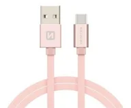Kable USB - Swissten 71521305 kabel USB 2 m USB 3.2 Gen 1 (3.1 Gen 1) USB A USB C Złoto różowe - miniaturka - grafika 1