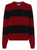 Swetry damskie - Tommy Hilfiger - Sweter damski, niebieski|czerwony - miniaturka - grafika 1