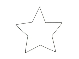 Zawieszka dekoracyjna Gwiazdka - 40 cm - 1 szt. - Ozdoby bożonarodzeniowe - miniaturka - grafika 1