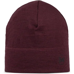 Czapka wełniana Buff Lightweight Merino Wool Hat Solid Garnet - Czapki damskie - miniaturka - grafika 1