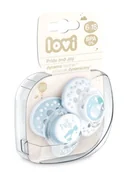 Smoczki uspokajające - Canpol babies LOVI PRIDE&JOY Dynamiczny smoczek uspokajający niebieski 6-18 m-cy 22/846 2 szt 9075947 - miniaturka - grafika 1