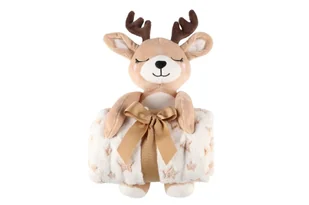 Polarowy koc z maskotką, 75 x 100 cm - Koce i narzuty dla dzieci - miniaturka - grafika 1