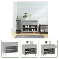 Szafki na buty - Stojak na buty Living Store betonowy szary 70x36x60 cm materiał drewnopochodny - miniaturka - grafika 1