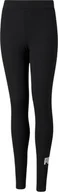 Legginsy - Puma Legginsy dla dzieci Puma ESS Logo Leggings czarne 587035 01 116cm - miniaturka - grafika 1